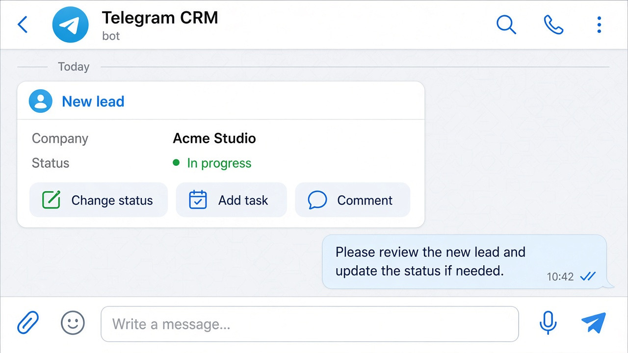 Telegram CRM
